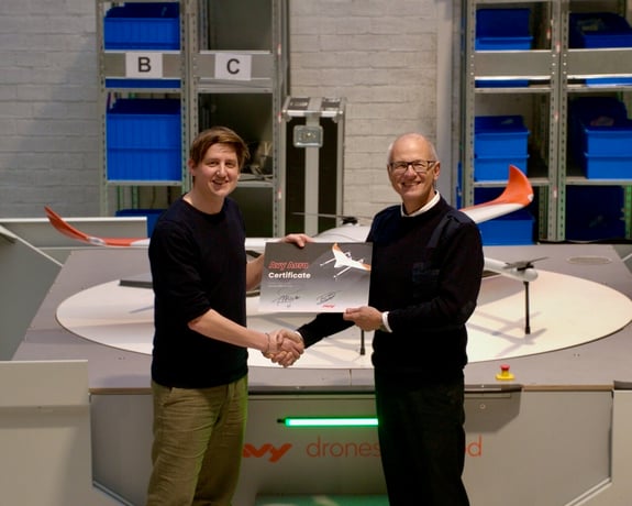 CEO Avy: Benjamin van der Hilst (left), CEO NLR: Michel Peters (right)